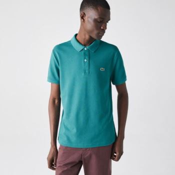 Lacoste Slim Fit Polo in Petit Piqué - Polo Pánské Zelene | CZ-KVHg4n